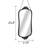 Metal Framed Venetian Accent Mirror With Metal Chain Hanger