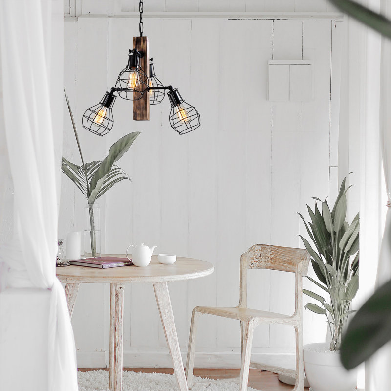 Fleeton 4 - Light Black Sputnik Pendant