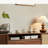 Walnut TV Cabinet Retro with Rattan
