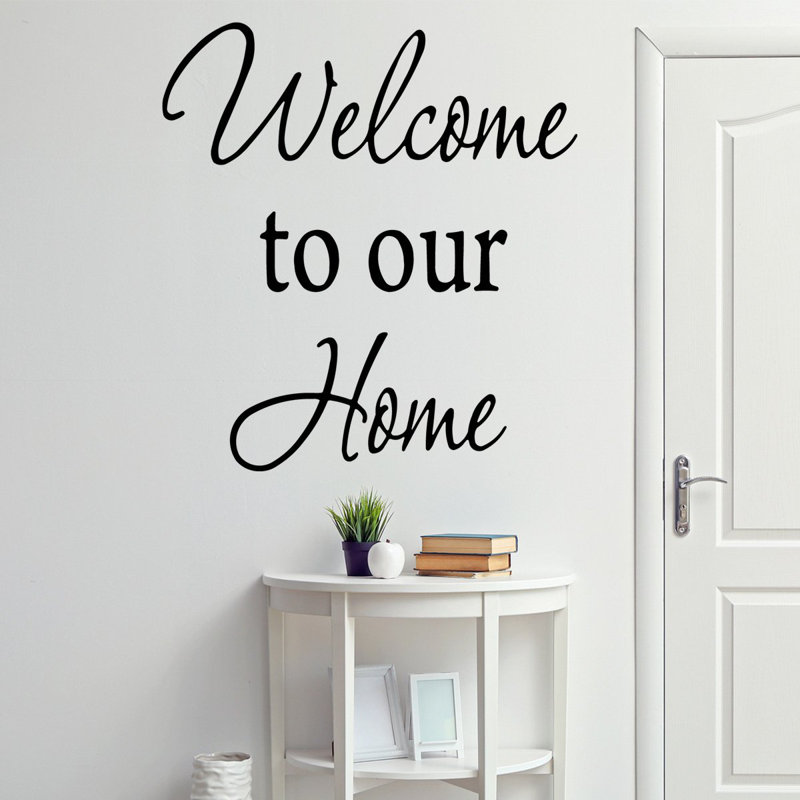 Décalcomanie murale welcome to home Drumankelly, 18 x 16