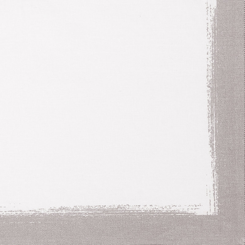 Metallic Brushstroke Linen Blend Placemat, White