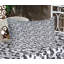 Drap-housse et coussin décoratif Ambesonne, noir et blanc-106799628