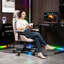 Velvet Gaming Chair with Headrest
