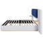 Lit plateforme tapissier avec panneau, stable et solide, aucun sommier requis, assemblage facile, coins arrondis doux pour la sécurité-1328109072-1328109085