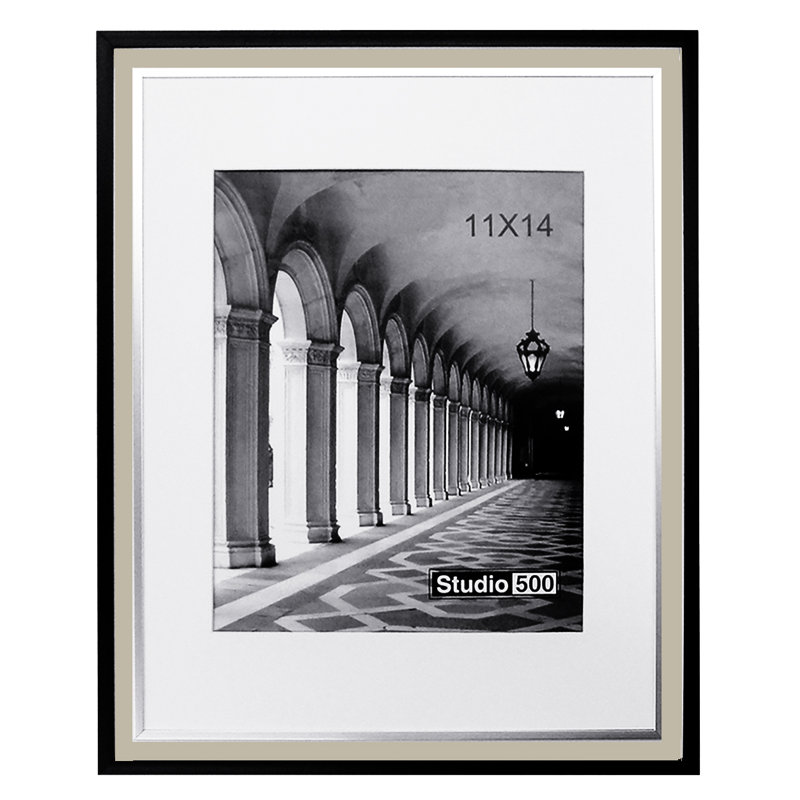 Modern Black Embossed Picture Frame
