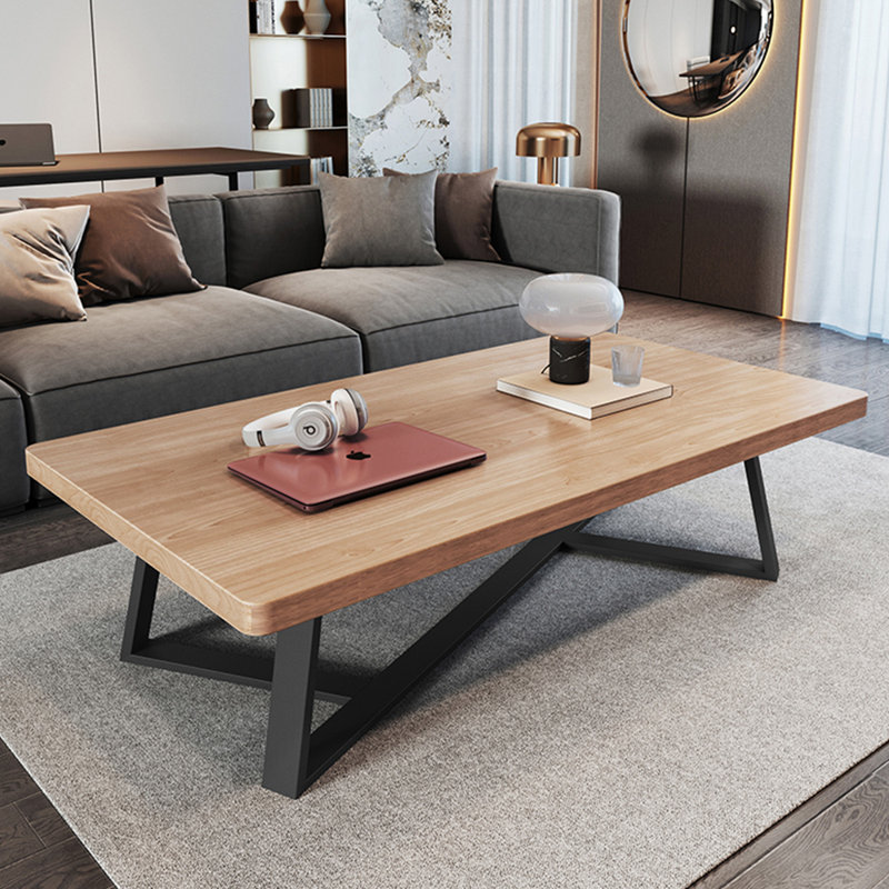 Solid wood multi-functional creative tea table, Light Brown, 16.93" H x 47.24" L x 23.62" W
