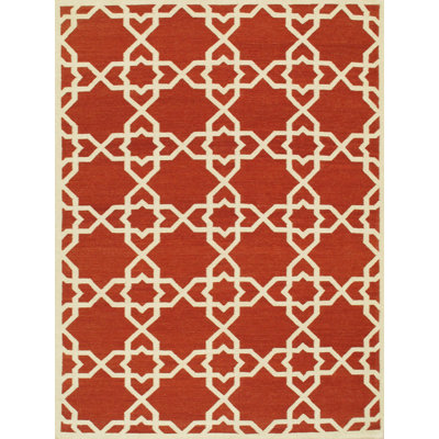 Sahara Flatweave Wool Geometric Indoor Rug