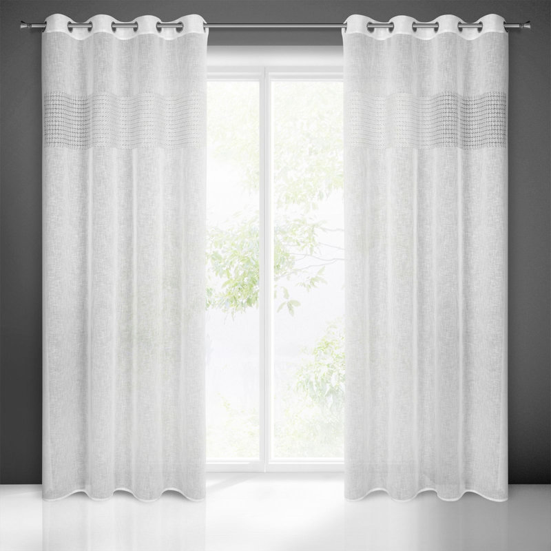 Hadlei Semi -transparent Curtains Single Panel