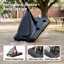 Panier de basket d'extérieur portable IGL, panneau arrière épais et incassable de 54 pouces, hauteur réglable de 7,5 à 10 pieds, base lestable ultra-stable avec roulettes