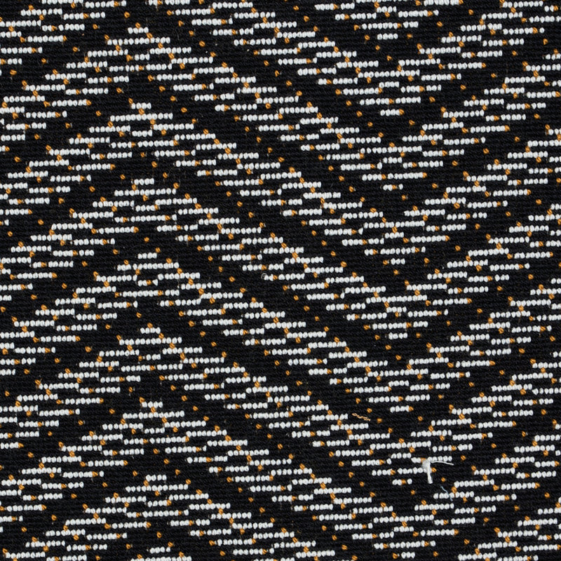 Tissu épinglé brun Schumacher x Stephanie Seal, Carbone