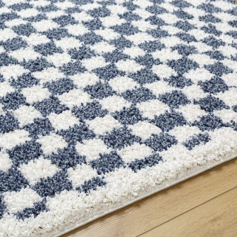 Tapis en polyester tissé à la machine Camryne, Rectangle 7 pi 10 po x 10 pi