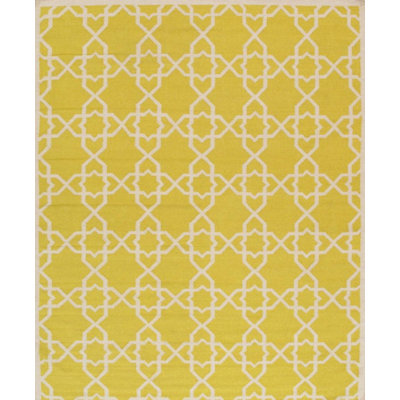 Tapis géométrique en laine / coton géométrique fait à la main 6 pi x 9 pi