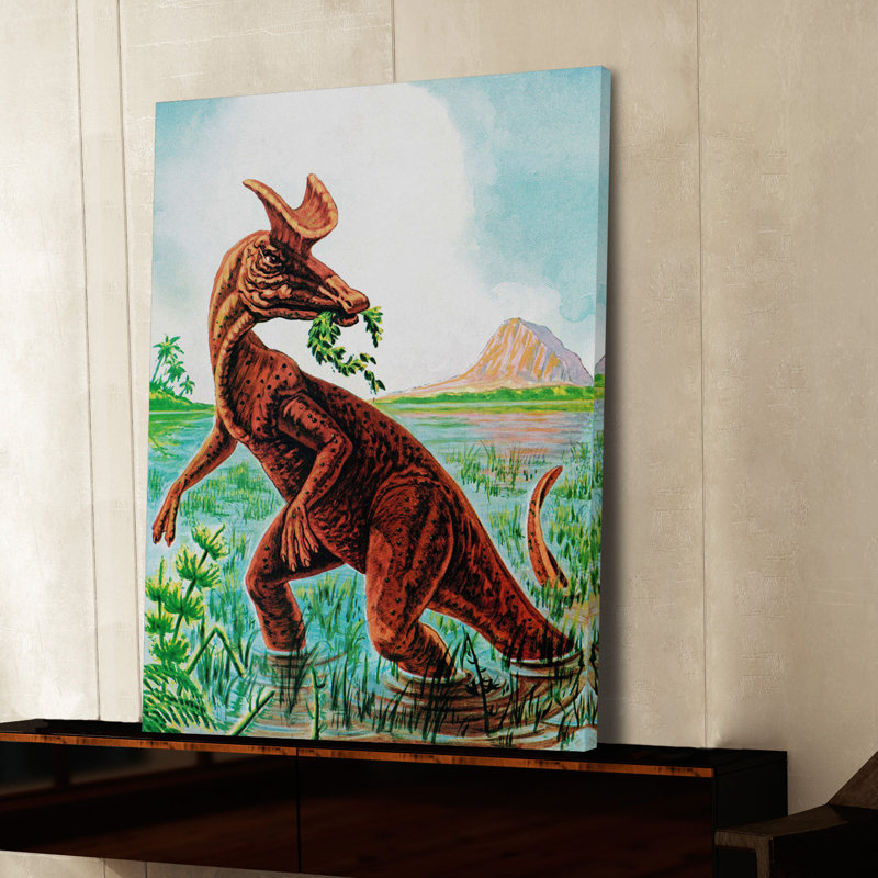 Lambeosaurus by Curtis - Wrapped Canvas Print, 46 cm H x 30 cm W