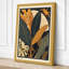 Golden Tropical Frame Art Deco 1 Piece Wrapped Canvas Wall Art-1909737028-1909737025