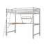 Lit en bois et panneau de fibres à densité moyenne avec bureau et tablette Loft-21230398-21230399