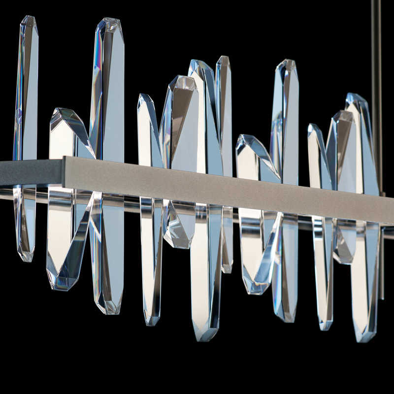 Solitude Kitchen Island Linear LED Pendant, Soft Gold