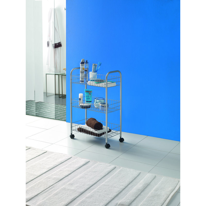 Lugano All-Purpose Trolley With 3 Levels Silver