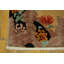 Tapis ivoire antique en laine Art déco