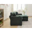 Canapé modulaire, canapé en forme de L avec port USB et porte-gobelet, canapé en velours côtelé 2 places avec 1 repose-pieds