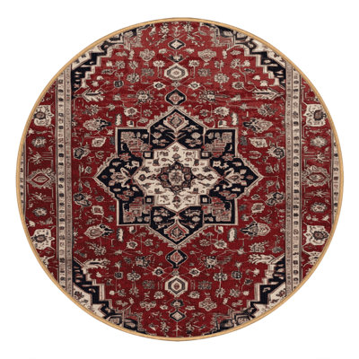 Machine Washable Persian Brown Area Rug