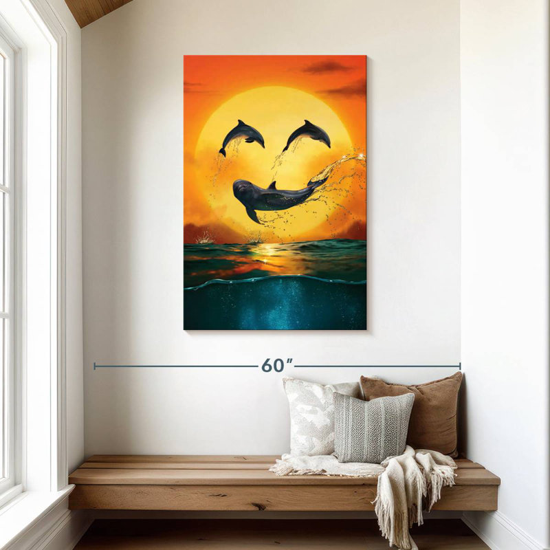 Brampt Dolphin Emoji, 45" H x 30" W