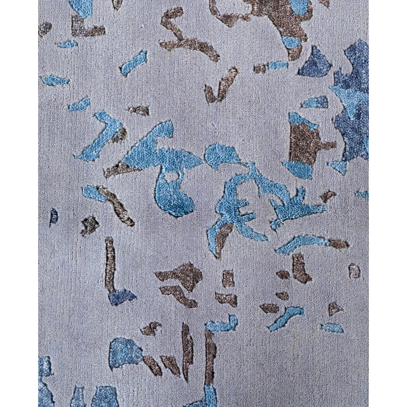 Overdyed One-of-a-Kind Rectangle 9' X 11'10" Hand Knotted Area Rug