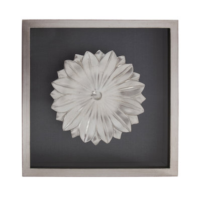 Fleur de lotus, art mural en bois
