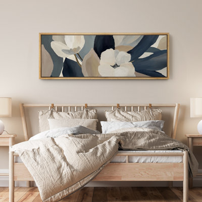 Abstrait fleur botanique abstrait, impression d'art minimaliste moderne Boho