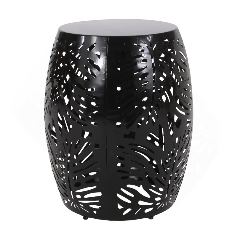Metal End Table -Large, Black