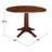 Extendable Round Solid Wood Dining Table-87227706