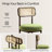 Mid-Century Modern Dining Chairs With Upholstered Seat And Rattan Back - Wood Leg Accent Chairs-1186972068-1186972075