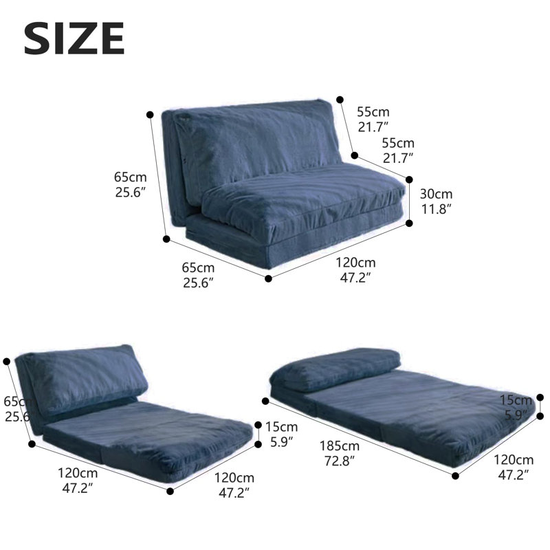  Fauteuil à billes géant pour adultes - chauffeuse surdimensionnée, canapé confortable paresseux, fauteuil à billes pour adulte, canapé 2 en 1, canapé-lit adapté pour un dortoir, un appartement, un salon et une chambre à coucher - fauteuil sur pied, housse lavable à la machine, simple Options de siège et de causeuse