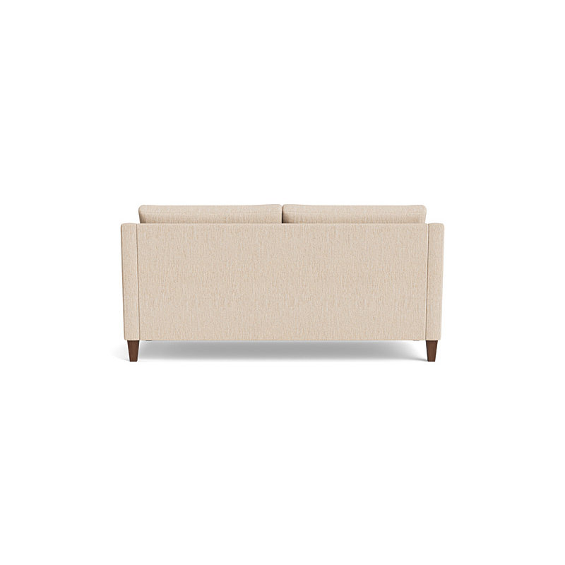 Vera Loveseat (70"), Walnut Finish (Angled), Performance Weave - Tan