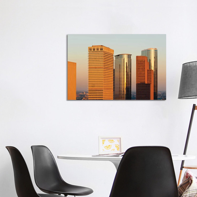 Downtown Skyline III, Houston, Texas 1 Piece Wrapped Canvas Wall Art, 101.6 cm H x 66.04 cm W x 1.91 cm D
