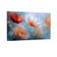 Plantes et fleurs coquelicots, fond bleu doux-546507598