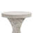 17.5" Hourglass Pedestal End Table – Lightweight Stone-Mix Accent Table, Fully Assembled for Indoor & Covered Outdoor Use-1158071075