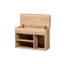 Banc de rangement en similicuir Delarue
