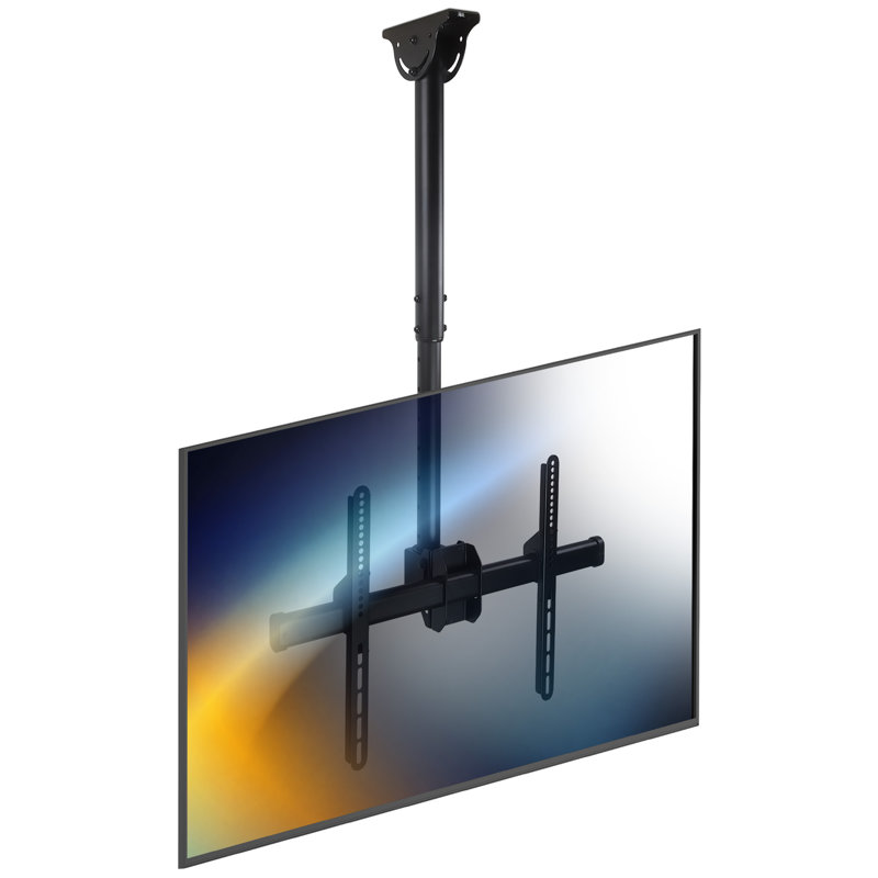 Support de plafond à hauteur réglable pour téléviseur à mouvement complet | Convient aux téléviseurs ACL et DEL de 32 à 77 po