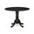 Solid Wood Top Dining table with Chairs with Drop Leaf Lattice Back-759623079-743223834-743223832