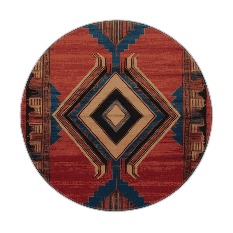 ArtDeco Brown Indoor and Outdoor Area Rug, Rectangle 3' x 5'