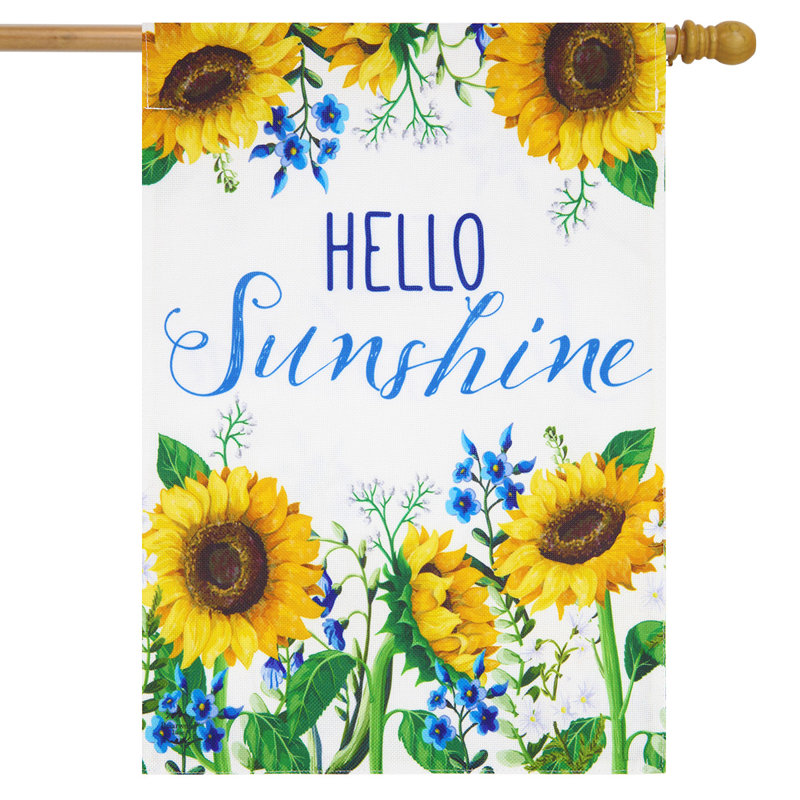 Drapeau de maison Hello Sunshine Spring
