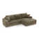 Boneless Sectional Sofa (Brown)