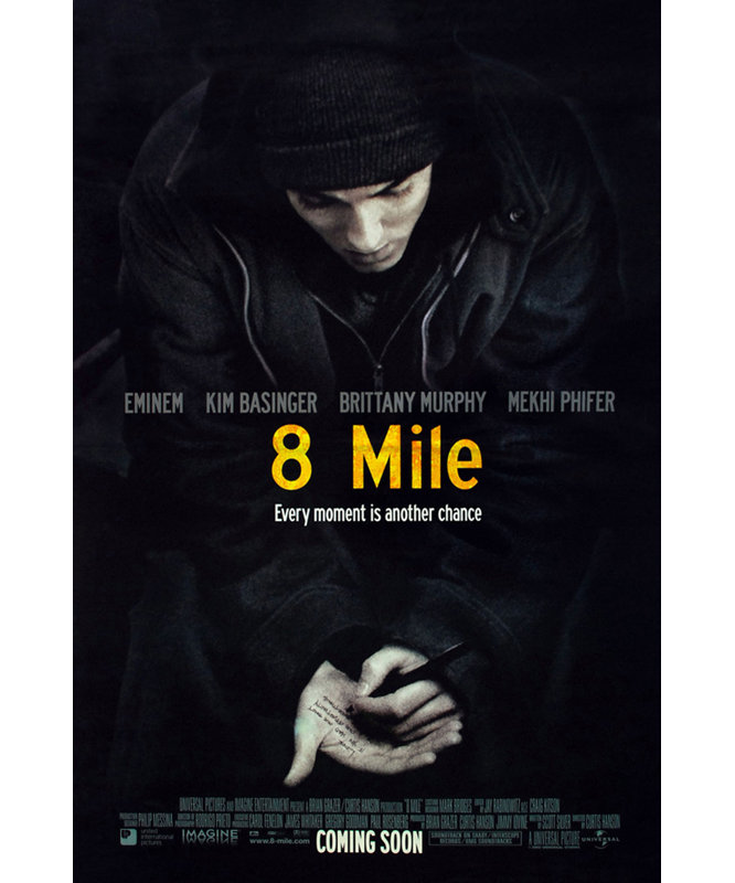 8 Mile, 24" H x 16" W