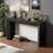 Elegant Console Table With Natural Grain Patterns And Sturdy Legs-1893603842