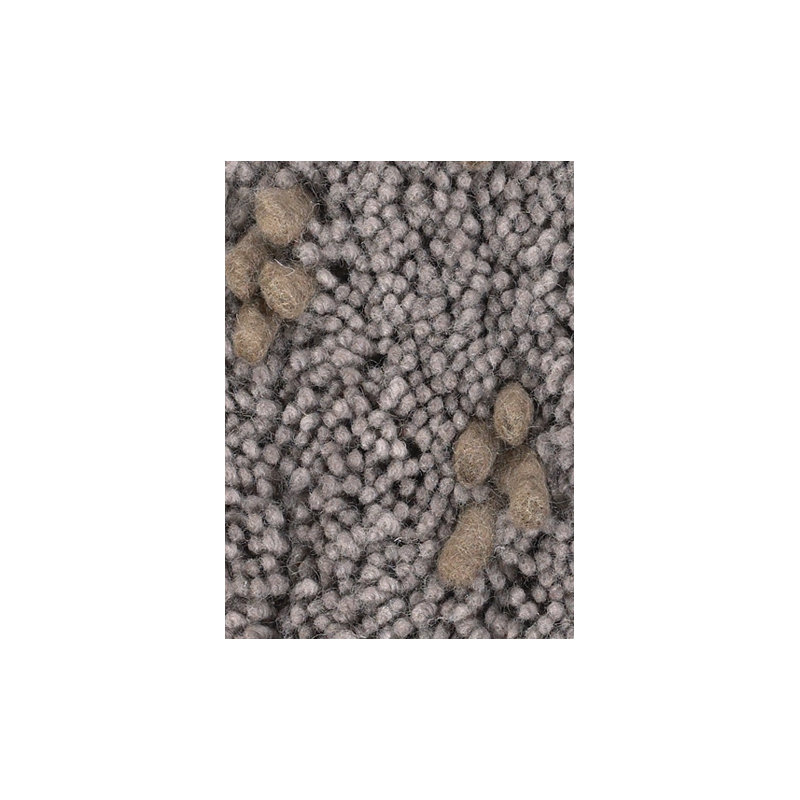 Strata Brown/White Area Rug, Round 7'9", Brown/Gray