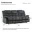 Canapé inclinable manuel avec dossier large de 83,1 po de largeur Edilmar-352421442