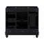 Meuble-lavabo noir de 36 po avec armoire seulement (lavabo non inclus)