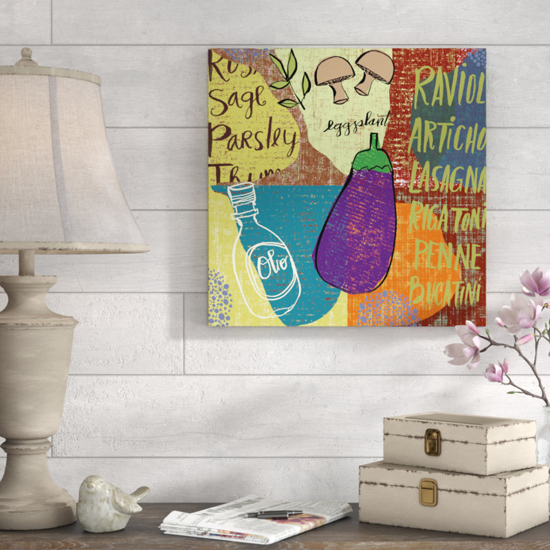 Reproduction d’art graphique sur toile, "garde-manger sampler IV" par Cheryl Guerrick, H 20 po x l 20 po x P 1,25 po