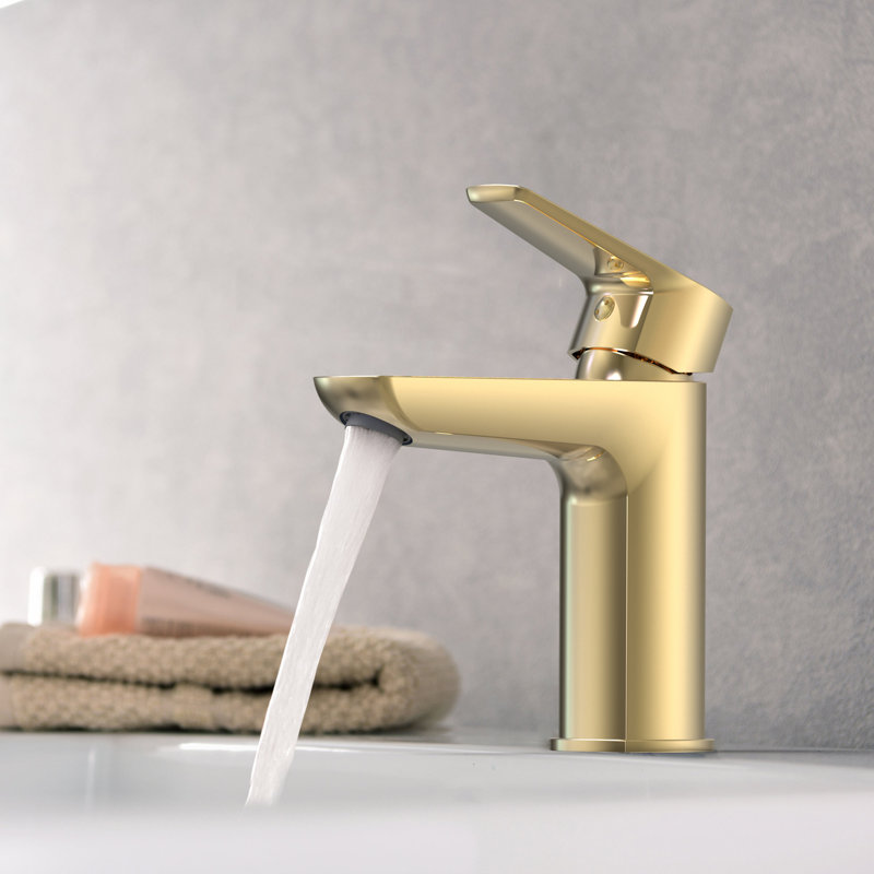 Single-handle Bathroom Faucet, Gold