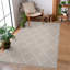 Tapis tissé à la machine Naar Guros, tapis ivoire / treillis-1798324670